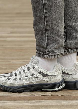 Кросівки nike p-6000 grey black suede