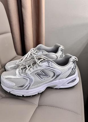 Оригінальні new balance 530 mr530ema white/silver 40.5 (25.5 см)