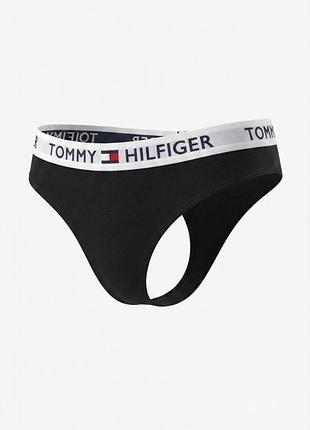Черные стринги tommy hilfiger р. xl оригинал