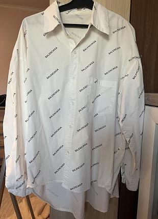 Сороочка котон balenciaga ( не оригінал) . розмір s . гарна якість.