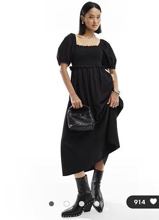 Новое с объемными рукавами платье 👗 оверсайз