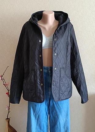 Куртка фирменная черная женская стеганая р-р 48-50 дорогой бренд barbour