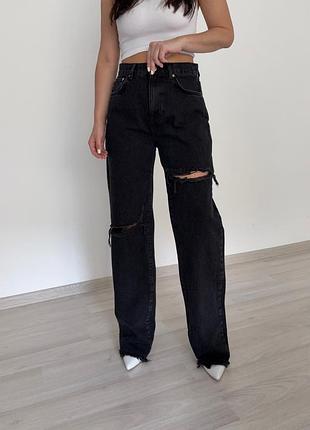 Джинси з порватостями pull&bear