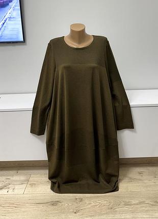 Брендова трикотажна сукня-кокон oska (німеччина) в стилі lagenlook