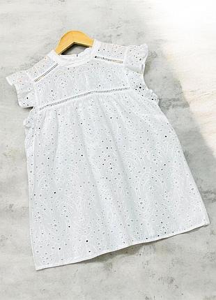 Ніжна біла бавовняна блузка з рюшами та мереживом dorothy perkins🌷