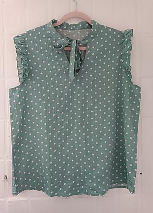 Отличная женская блуза в горошек shein