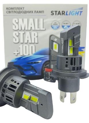Комплект світлодіодних ламп starlight smallstar +100% h4/h19 5500k 12v