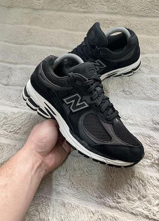 Nb new balance (39-39.5) 25-25.5см 2002r black жіночі унісекс кросівки