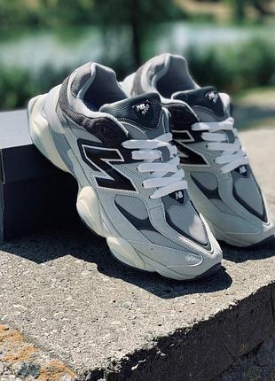 New balance 9060 унісекс сірі кросівки жіночі чоловічі стильні 35–45