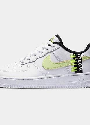 Nike air force 1 (38) 24см worldwide женские кроссовки кеды белые кожа