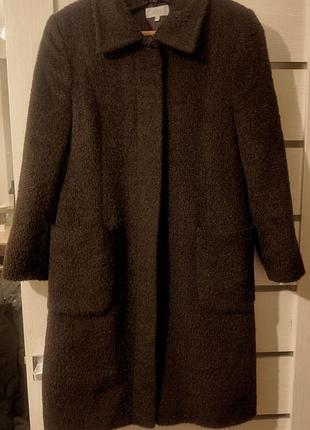 Пальто marks & spencer mocha mix: вовна, мохер, альпака (uk 12 / m-l)