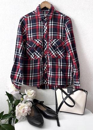 Котонова сорочка в клітинку zara