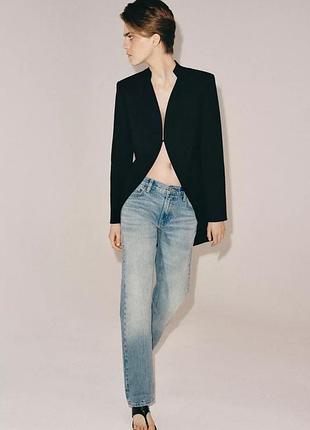 Джинси zw collection slim з низькою посадкою zara