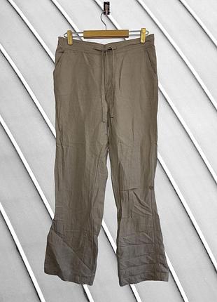 Женские льняные брюки uniqlo l 40 42 оригинал юникло легкие брюки лен вискоза трансформеры капри на резинке 46 48 50