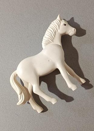 Лошадь, белая, конь , лего , винтаж, lego belville