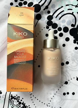 Kiko milano create your balance energy boost long lasting foundation