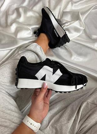 New balance 327 black white