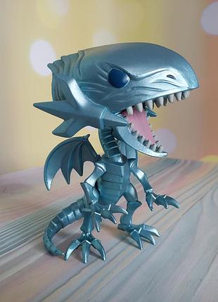 Колекційна вінілова фігурка funko pop! персонаж блакитноокий білий дракон із аніме yu-gi-oh!