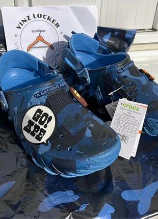 Bape crocs echo ro clog/крокси бейп/crocs unisex