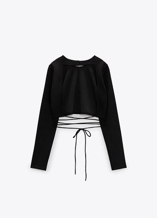 Топ zara із відкритою спиною