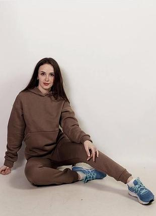 Штани жіночі теплі коричневі