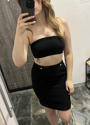 Чорна тепла спідниця h&m