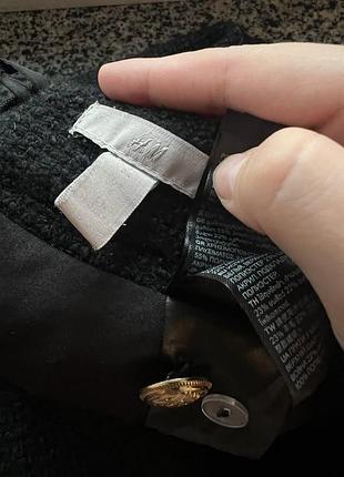 Черная теплая юбка h&amp;m 3