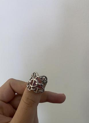 Каблучка hermes срібна