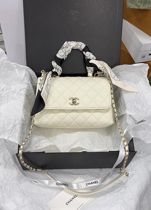 Жіноча стильна сумочка крос боді ch@. n€l mini coco handle bag