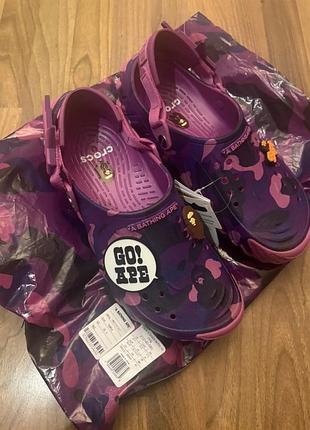 Crocs bape echo ro clog/кроксы бейп/кроксы унисекс