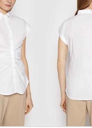 Новая.рубашка брендовая lauren ralph lauren shirred diyant blouse shirt purple оригинал.из свежих коллекций