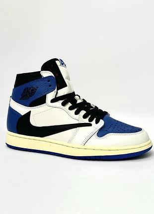 Високі кроссовки jordan 1 low x travis scott (cactus jack) 5024-6