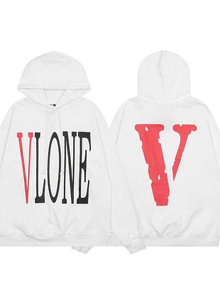 Худі vlone білі 3