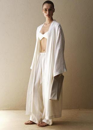 Coosh linen kimono shirt samia | 100% льон | milky