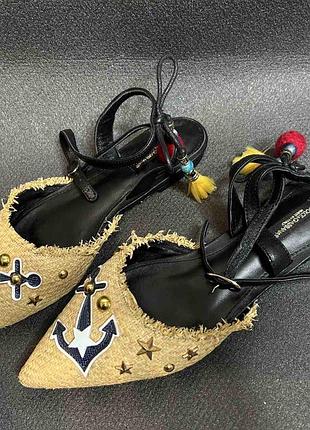 Мюлі босоніжки у стилі dolce&gabbana