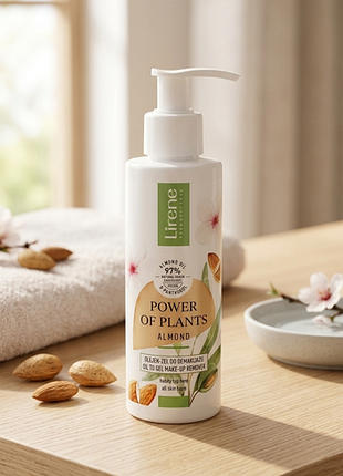 Масло-пенка для демакияжа lirene power of plants миндаль 145 мл