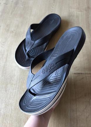 Круті шльопанці в'єтнамки crocs, оригінал, р.45 (m12)