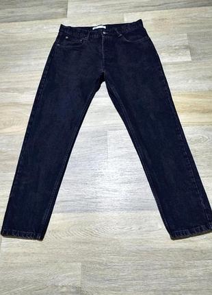 Мужские тёмно-серые брендовые джинсы zara , размер 32(м) , 100% плотный хлопок .