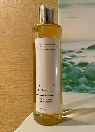 Люкс англія 🇬🇧  the ​​white company london парфумований гель для душа lime & bay лайм 🍋‍🟩, рожевий грейпфрут, квітка апельсина та лавр