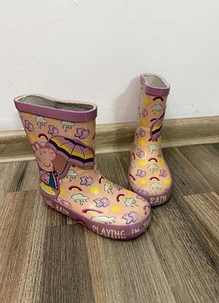 Гумові чобітки peppa