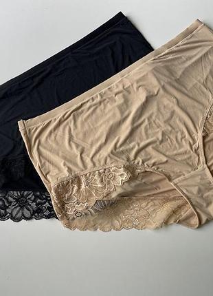 Новый набор трусиков макси с кружевом tu (размер 60 / uk 24) + size