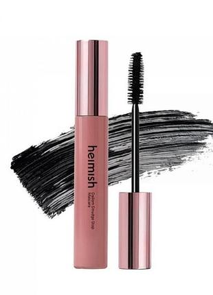 Туш для об'єму вій heimish dailism smudge stop mascara volume black new, 9g