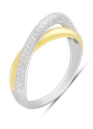 Серебряное кольцо proba с фианитами, вес изделия 2,83 гр (2182740) 17 размер