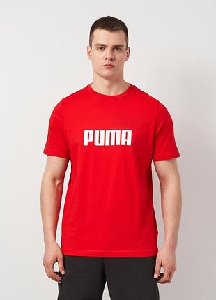 Нова чоловіча футболка puma ess logo tee s