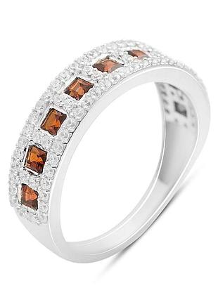 Серебряное кольцо proba с натуральным гранатом 1.503ct, вес изделия 3,3 гр (2204237) 18 размер