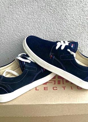 Нові з бірками кеди з натуральної замші danshoes (сині) на 36,38 розмір