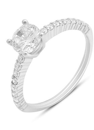 Серебряное кольцо proba с фианитами, вес изделия 1,67 гр (2209652) 18 размер