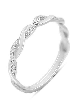 Серебряное кольцо proba с фианитами, вес изделия 1,18 гр (2203193) 17.5 размер