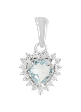 Серебряная подвеска proba с топазом 1.296ct (2188476)