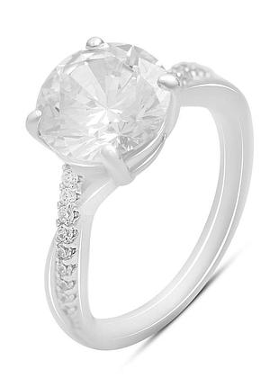 Серебряное кольцо proba с фианитами, вес изделия 4,57 гр (2207467) 18 размер